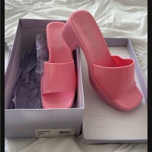 Madden Girl Palace Pink Mules